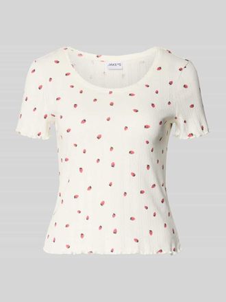 Jake*s Casual Pyjama-Oberteil mit Muschelsaum in Offwhite, Gr&ouml;&szlig;e XXL