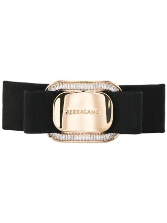 Ferragamo Fermaglio con applicazione - Nero