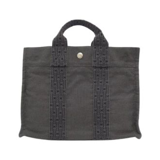 Herm&egrave;s Pre-owned Vintage Canvas Tote Bag - Pre-owned - Mujer - Negro - ONE SIZE