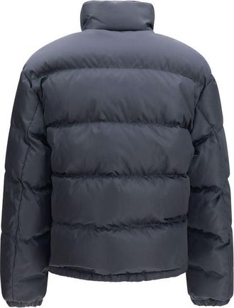Prada Padded High-Neck Down Jacket - Blue