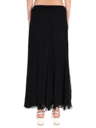 Chlo&eacute; Silk Muslin Maxi Skirt - Black