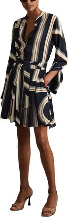 Reiss Ciara Printed Geo Short Dress