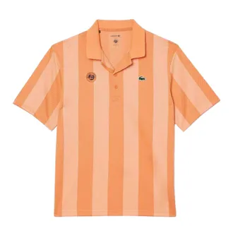 Lacoste Heren Roland Garros Editie Relaxed Fit Tennis Poloshirt (Oranje)