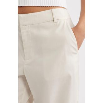 Good American Tencel Lyocell Blend Wide Leg Pants in Lino at Nordstrom, Size 10