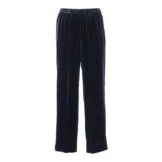 Aspesi Broeken, Dames, Blauw, M, Wijde Broeken