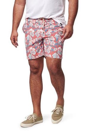 Faherty Beacon Swim Trunks in Red Multi Floral at Nordstrom Rack, Size X-Large