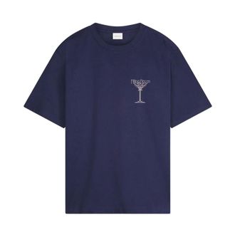 Filling Pieces Tops, Heren, Blauw, M, Katoen, T-shirt Champagne