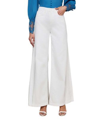 L'agence LAgence Quincy Blanc Wide Leg Jean