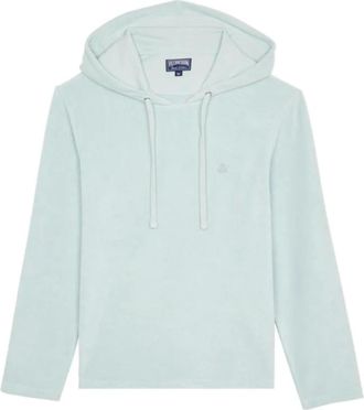 Vilebrequin Hoodies & sweatvesten, Heren, Blauw, XL, Katoen, Terry T-shirt met Lange Mouwen en Capuchon