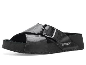 Mephisto Berrie Womens Sandals Black : EU 41 (US Womens 11) B - Medium, Leather