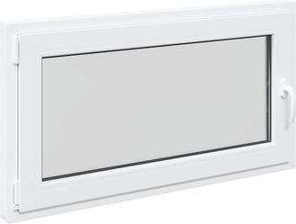 vidaXL Color Interno De Ventana De S&oacute;tano Blanco Risor 110 X 50 Cm Vidaxl