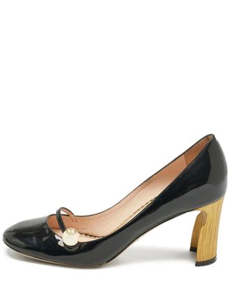 Gucci pearl-embellishment pumps - Black