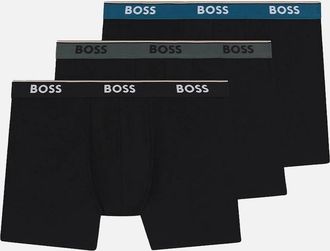 HUGO BOSS Mens BOSS 3-Pack Power Boxer Briefs, Multi coloured - Black - Size: 32/30/31