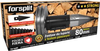 OEM Divisor De Barrena De 80 Mm Con Polea / Kit Zk2p-080k2