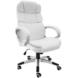 TecTake Silla de oficina, blanco