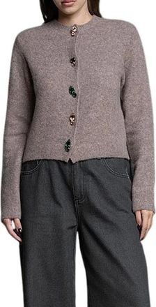 Kaos Cardigan girocollo - - Knitwear - Donna - Beige - L