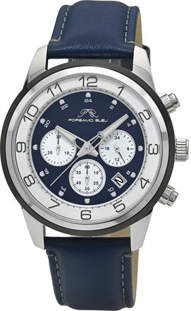 Porsamo Bleu Mens Arthur Genuine Leather Band Watch 1093CARL