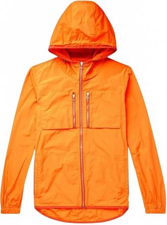 Orlebar Brown Mens Wye Hooded Jacket In Clementine