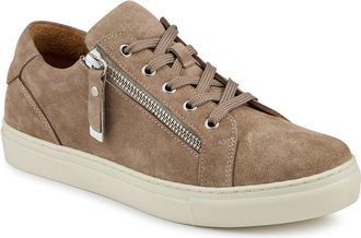 Jones Bootmaker Womens Padova2 Leather Lace-Up Trainers - Taupe - Size UK 7