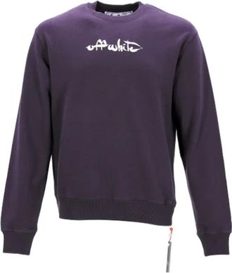 Off-white Cotton tops - Dames - Sweatshirts - Paars - S - Katoen - Hoodies & sweatvesten