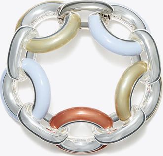 Tory Burch Womens Pierced Chain Bracelet, One Size