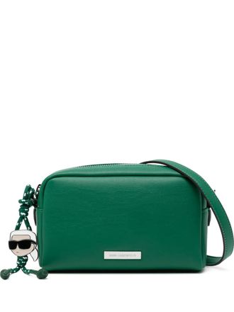 Karl Lagerfeld Ikon Smooth Slim Camera bag - Groen
