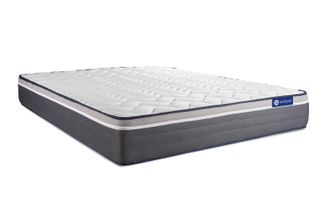 Actisom Actisom - Colch&oacute;n Blanco Con Espuma Viscoel&aacute;stica 140 X 190