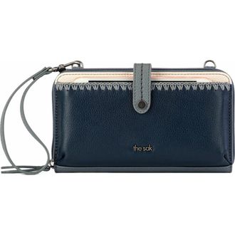 The Sak Iris Smartphone Crossbody Bag in Dusty Blue Block at Nordstrom