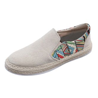 Generic Canvas Slip On Trainers Men, Mens Boat Shoes Wide Width, Casual Shoe Printing Bean Shoes Breathable Outdoor Shoe Flat Bottom Walking Trainer for Work 