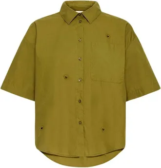 Ichi Mujer, Blusas y Camisas, Verde, Talla: XS