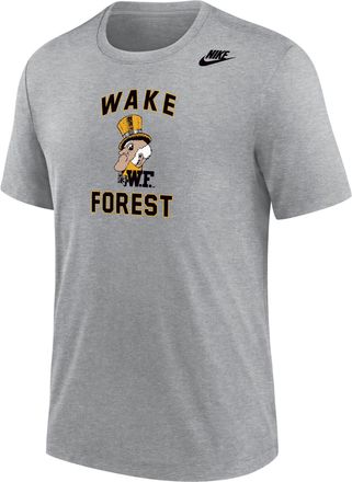 Nike Wake Forest Demon Deacons Nike Mens Football Tri-Blend T-Shirt in Grey | M21372P396WKFU-DGH