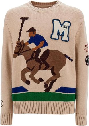 La Martina Emmet Trui - Heren - Truien - Beige - Maat: M Zijde