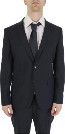 HUGO BOSS Enkelrijige Blazer - Heren - Blazers - Blauw - 2XL - Jassen