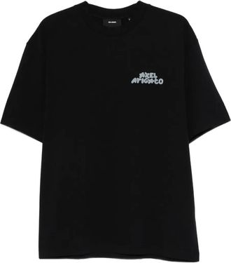 Axel Arigato Soren T-shirt met logo - Zwart