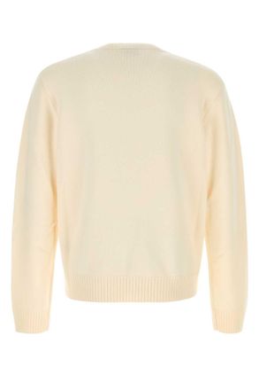Casablanca Mens Ivory Wool Sweater Bosozuku Maglieria