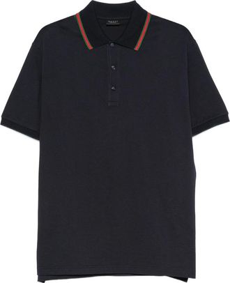 Gucci Web-stripe Piqu&eacute; Polo Shirt