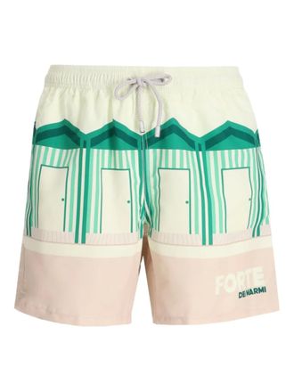 MC2 Saint Barth Zwembroek met print - Beige