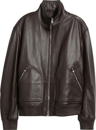 BOSS Mander Bomber Jacket in Dark Brown at Nordstrom, Size 38 Regular