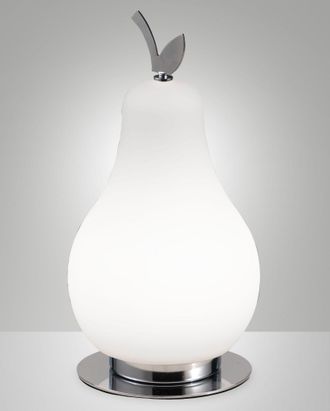 Fabas Luce Lampada Da Tavolo Wilma 8w Led Integrato 3000k Bianco/cromato, Regolazione Luce Al Tocco, Ip20, 230v, Design In Metallo E Vetro - Wilma