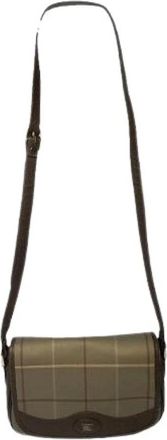 Burberry Pre-owned Leren Schoudertas - Dames - Vintage Schoudertas - Bruin - ONE Size - Leer - Vintage