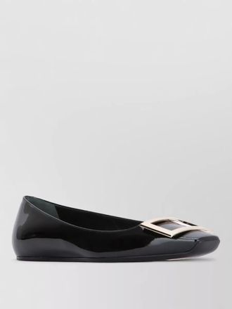 Roger Vivier ballerina shoes with metal buckle detail