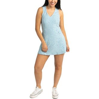 Lusso Womens Lusso Blue Chicago Cubs Tess Cheetah V-Neck Racerback Dress at Nordstrom, Size Xx-Large