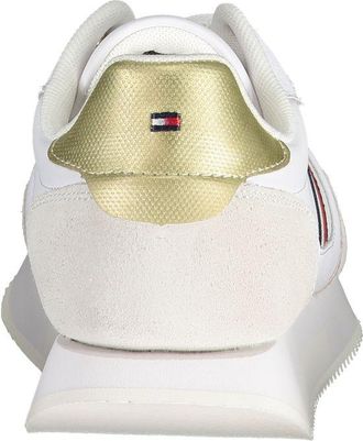 Tommy Hilfiger Striped Leather Sneaker - White