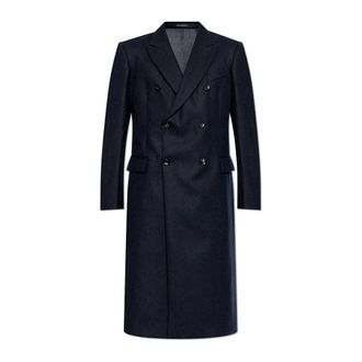 美品✦EMPORIO ARMANI 羊毛ロングコート 40(L) グレー リボン エンポリオアルマーニ 美品✦EMPORIO ARMANI 羊毛ロングコート