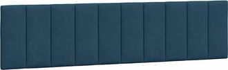 vidaXL Cabecero De Cama Acolchado Hanko Terciopelo Azul 200 Cm Vidaxl