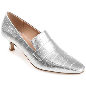 Journee Collection Womens Celina Wide Width Kitten Heel Pumps