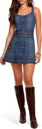 Ramy Brook Karla Sleeveless Denim Minidress in Medium Wash at Nordstrom, Size 29
