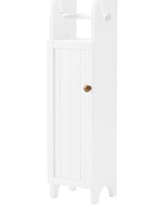 Alaterre Dover 7In X 28In Deluxe Storage Cabinet With Toilet Paper Dispenser