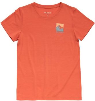 Devold Classic Summit Tee Merinoshirt f&uuml;r Damen | rot
