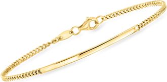 Canaria Canaria 10kt Yellow Gold Curb-Link Bar Bracelet
